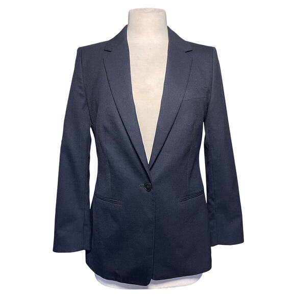 REISS Hartley Preppy Wool Blend Single Button Notched Lapel Blazer - Picture 3 of 6